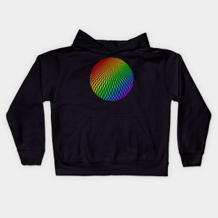 Circled Optical Illusion - #4 Kids Hoodie